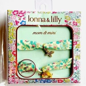 Gold-Tone 2-Pc. Set Mom & Mini Flower, Charm Adjustable Bracelets